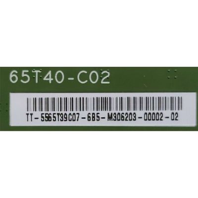 T-CON PARA TV VIZO / NUMERODE PARTE 5565T39C07 / 65T40-C02 / 55.65T39.C07 / DISPLAY T650QVN04.3 / MODELO P65-C1 LTMATLC	 - Imagen 2